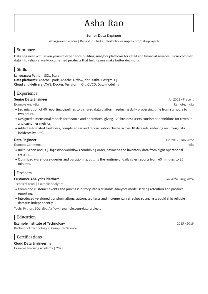 Frame single-column ATS resume template for Sales Leaders, Business Development, Account Executives - free Word and PDF download